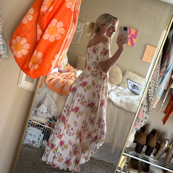 Forever 21 strapless long flowy dress - Picture 2 of 2